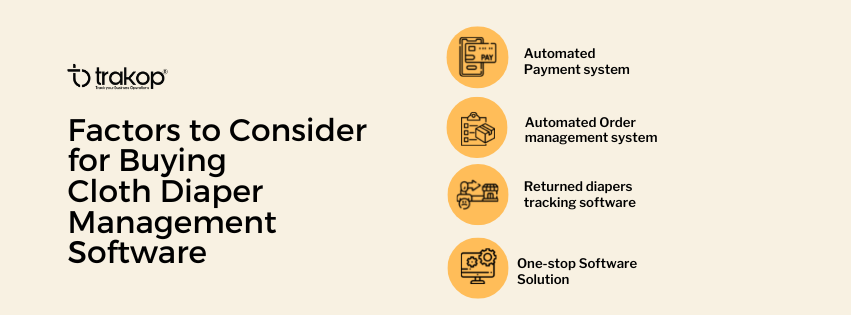 factors to consider for buying cloth diaper management software