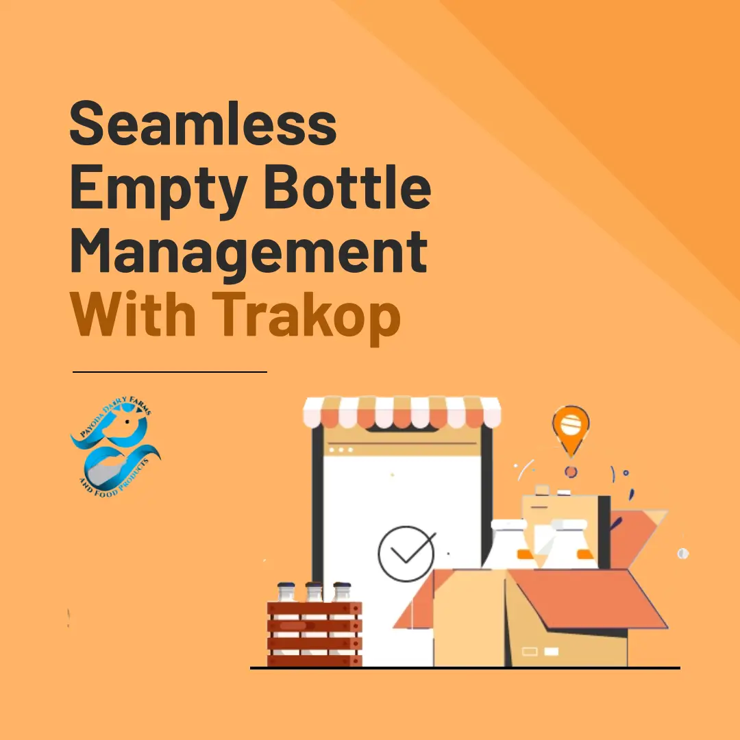 trakop, founded by, ravi garg, pyoda dairy client story delivery management software