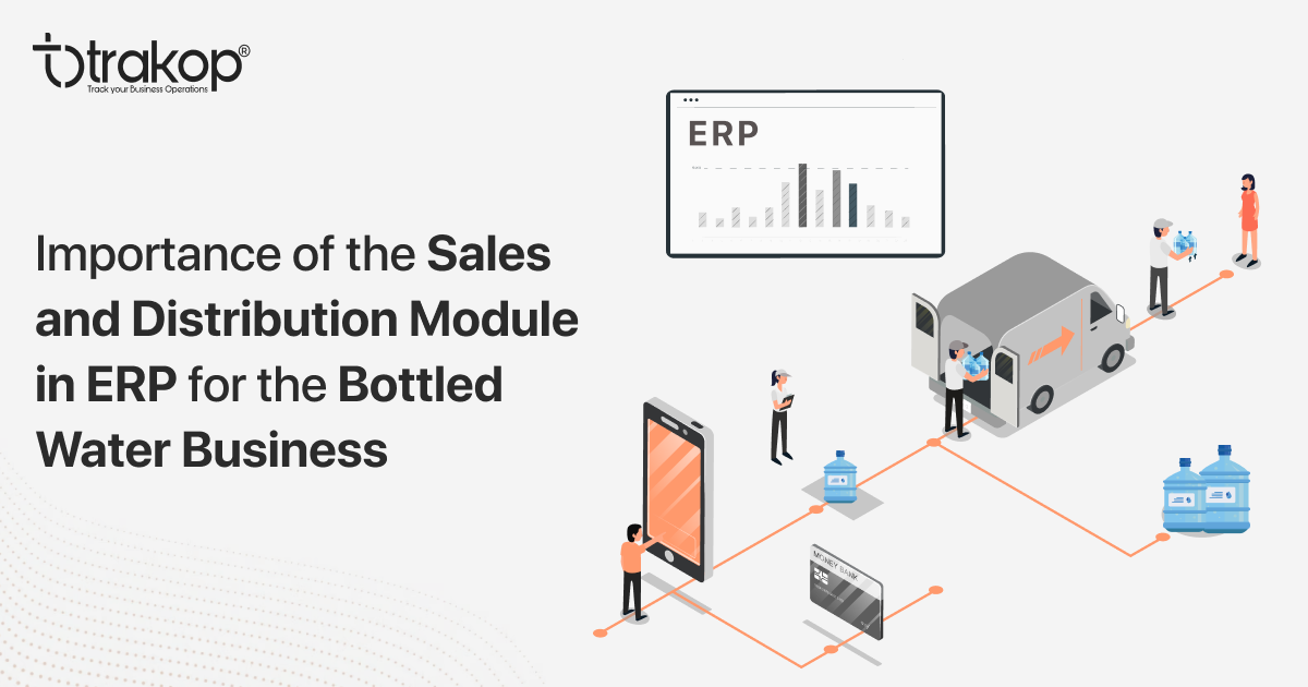 Water Distribution Module Sales & Distribution Module in ERP for Bottled Water Business